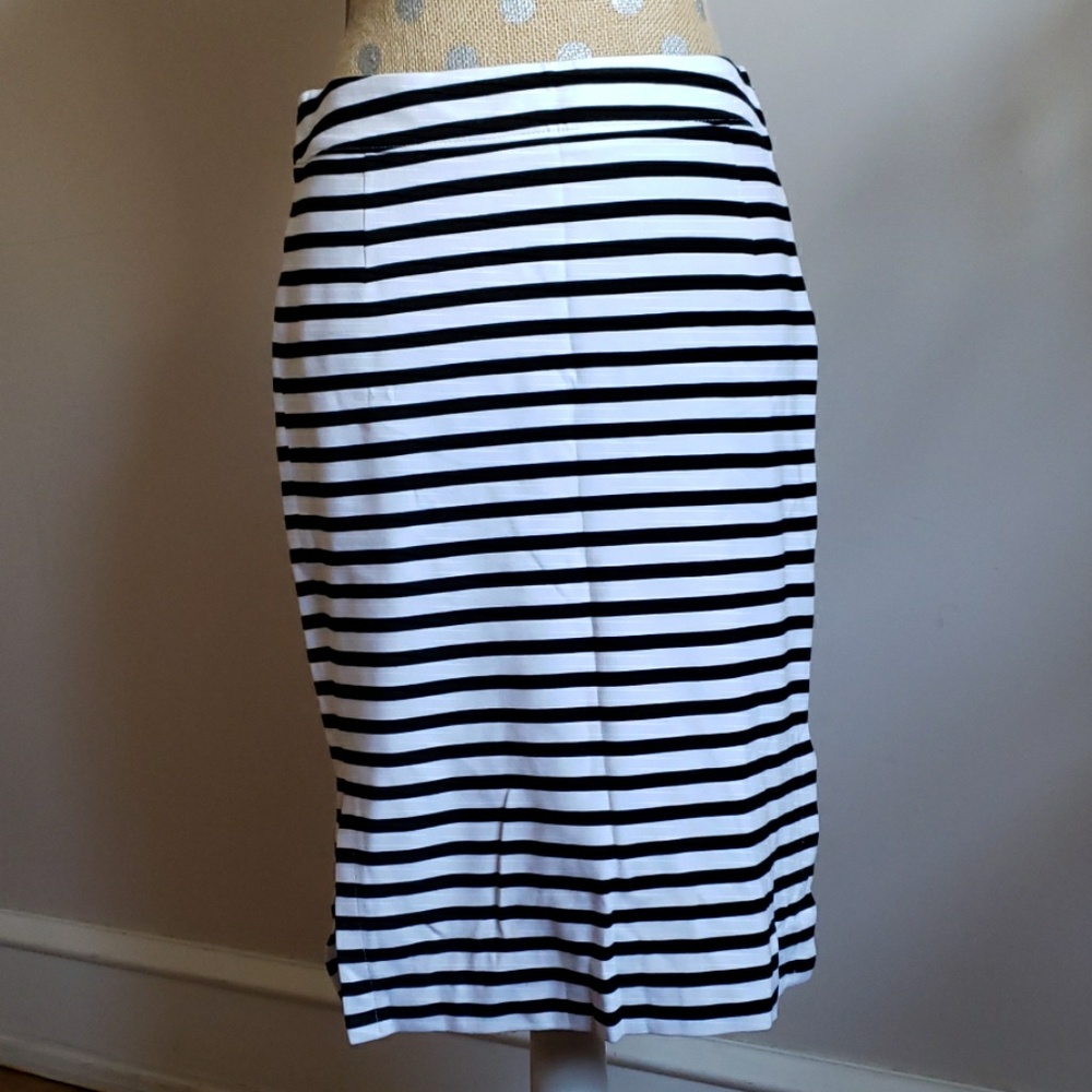 Anchors Away! Side Slit Pencil Skirt